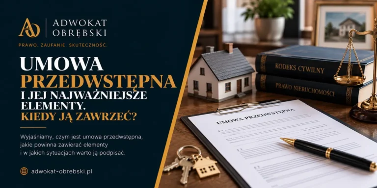 Umowa przedwstępna w kancelarii