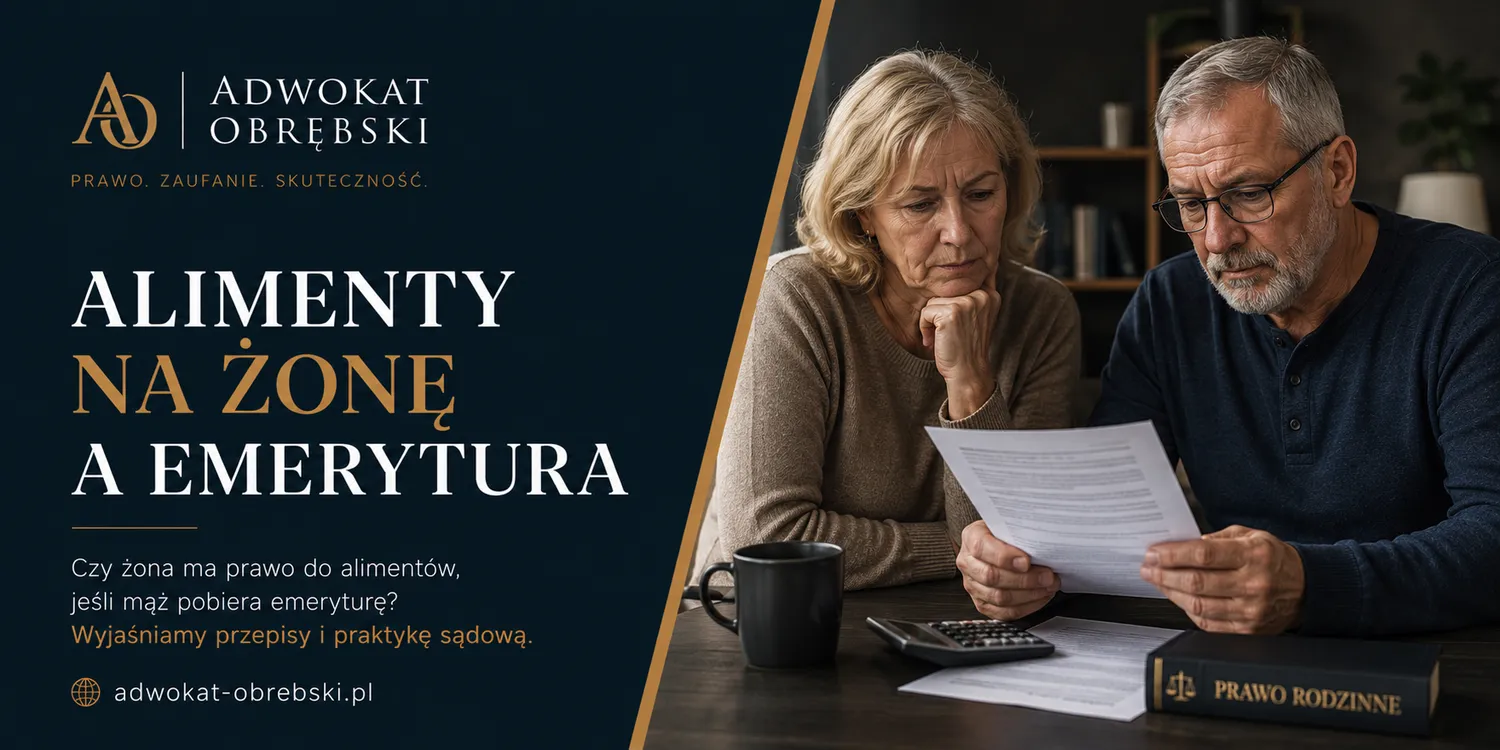 Alimenty na żonę a emerytura