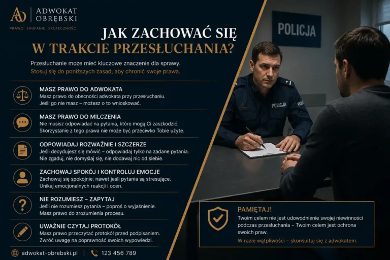 Jak zachować się w trakcie przesłuchania?